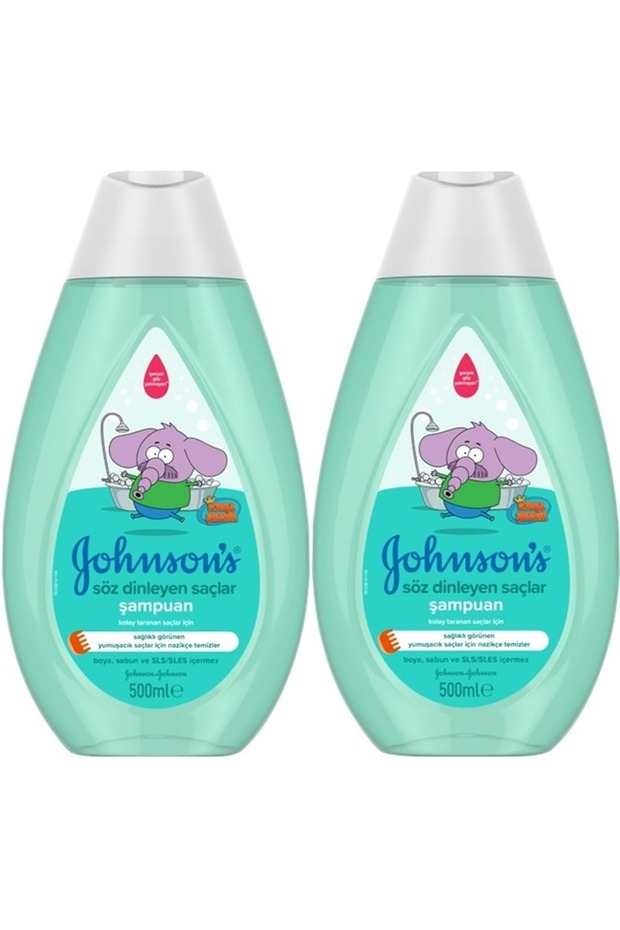 Johnsons Baby Baby Shampoo 500ML King Shakir Obedient Hair (Set of 2)