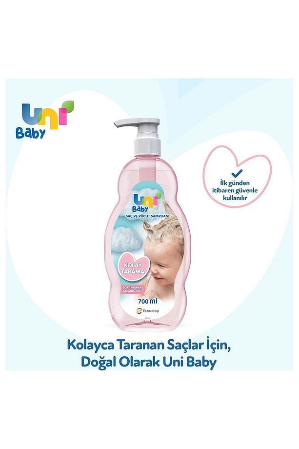 Bebek Kolay Tarama Saç Ve Vücut Şampuanı 700ml (POMPALI) (5 Lİ SET) - 7