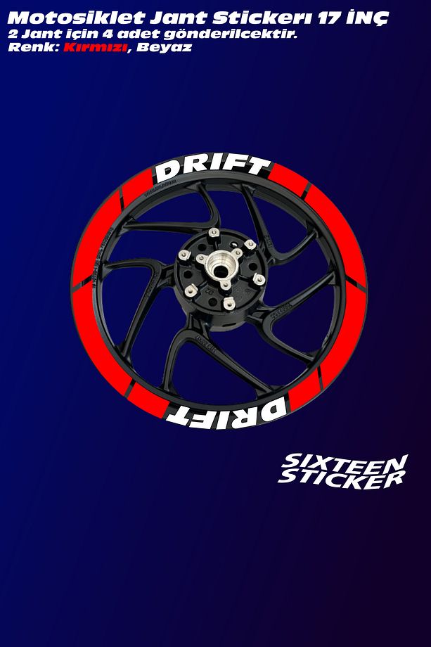 DRİFT L KIRMIZI JANT ŞERİD'İ - 2
