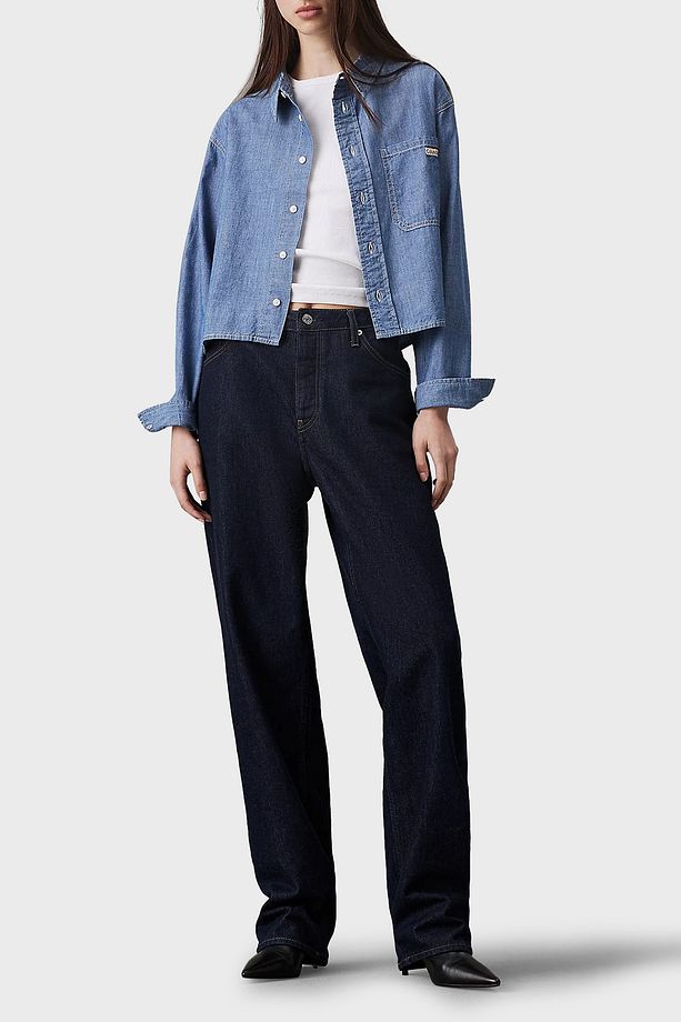 Pamuklu Relaxed Fit Tek Cepli Kısa Gömlek J20J2250111A4 GÖMLEK J20J225011 1A4 - 3