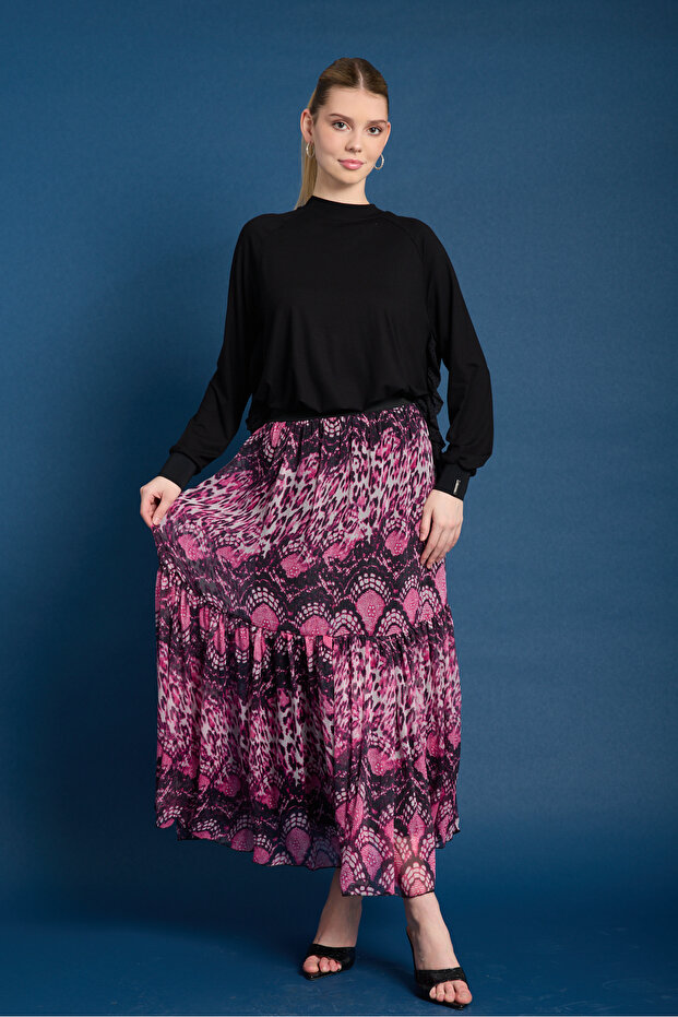 DUBLİN ŞİFON ETEK - 3