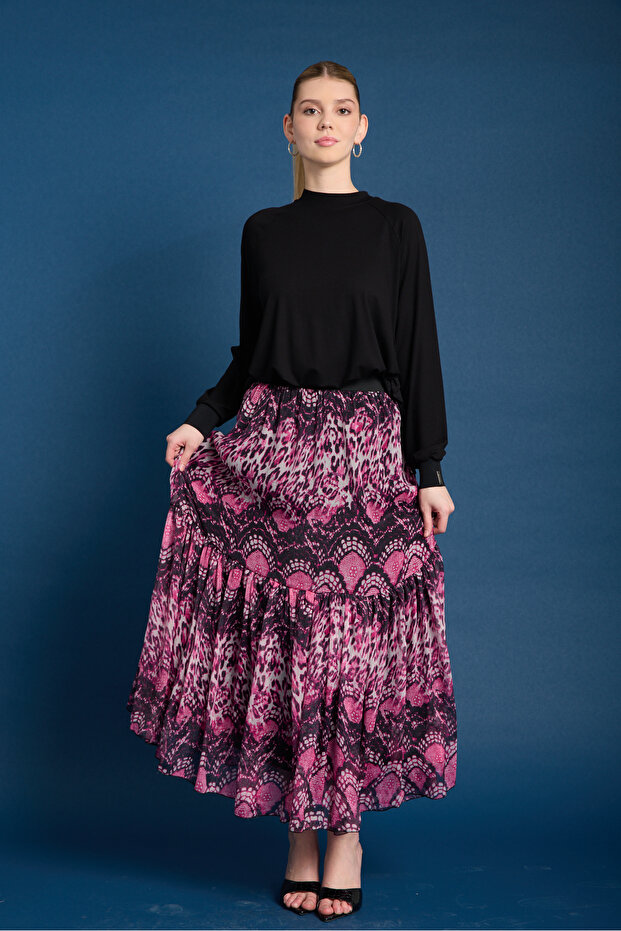 DUBLİN ŞİFON ETEK - 2