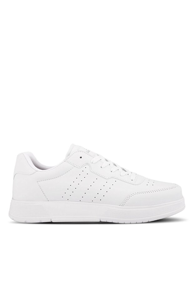 Unisex Lace-Up Sports Sneaker Shoes White