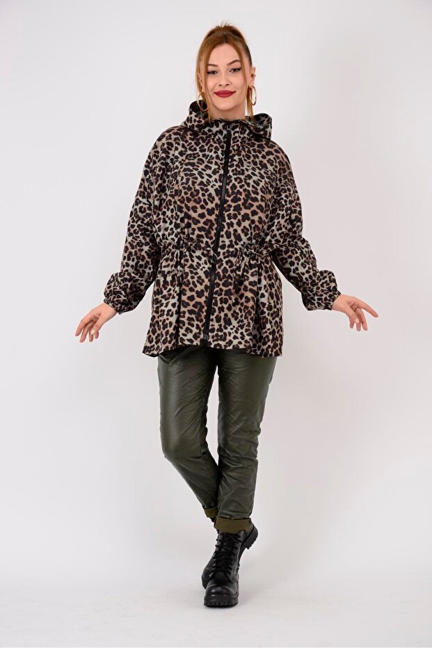 An10560 Leopard Pattern Raincoat - 2