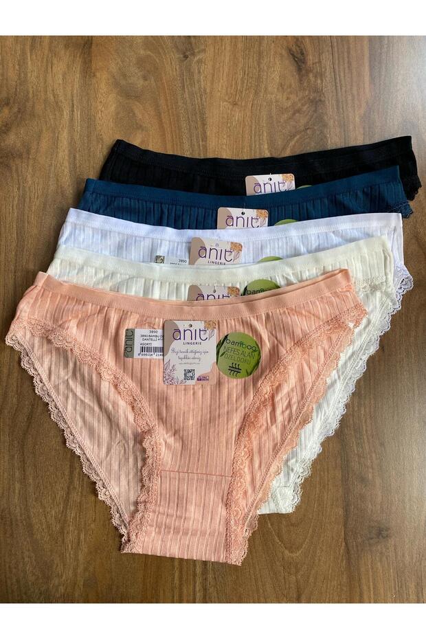 Bambu Derby Dantelli Bikini Külot 5'Lİ - 1