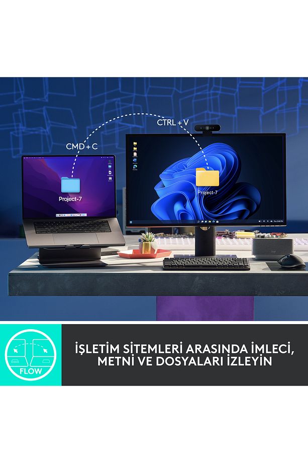 MX Master 3S Performans 8.000 DPI Optik Sensörlü Sessiz Kablosuz Mouse - Siyah 910-006559 - 9