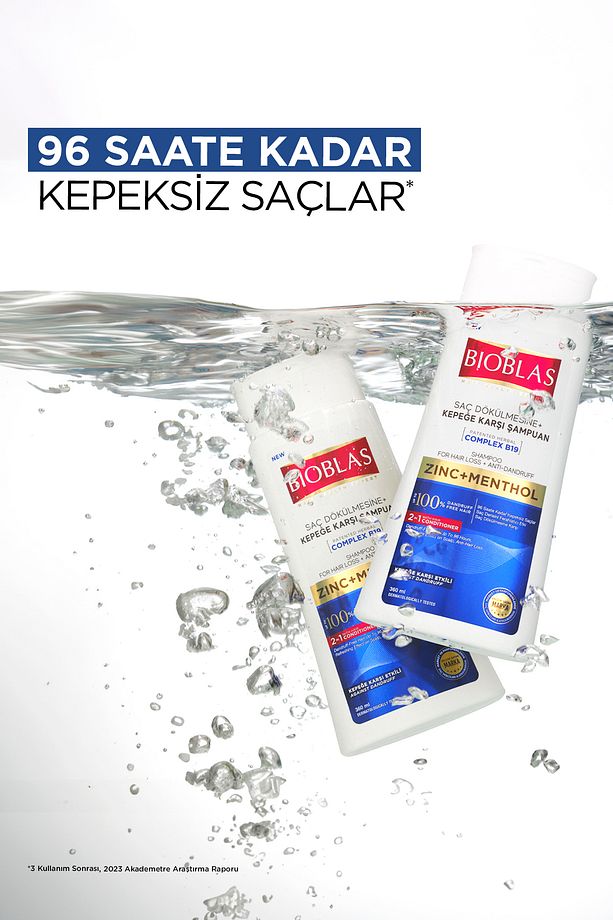 Saç Dökülmesi + Kepek Karşıtı Şampuan – Çinko, Mentol, Kremli 360 ML - 4