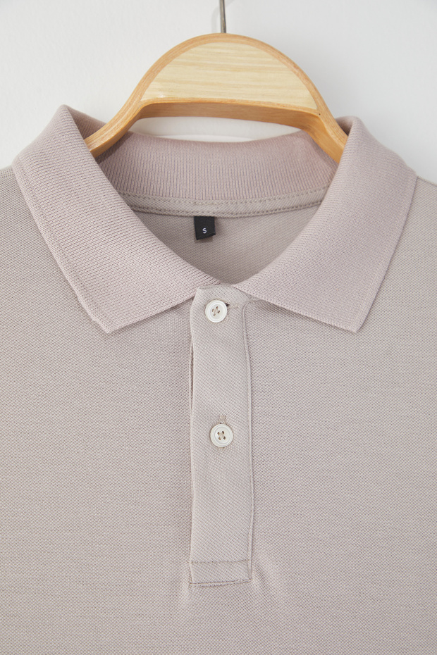 Lacivert-Gri 2'li Regular/Normal Kesim %100 Pamuklu Polo Yaka T-shirt - 4
