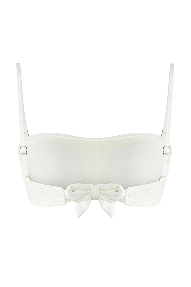 Ekru Straplez Kaplı Bikini Üstü TBESS25BU00062 - 6