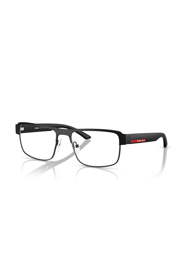 نظارات طبية مستطيلة للرجال - PS 51RV - مقاس العدسة: 54 مم - أسود مطفي