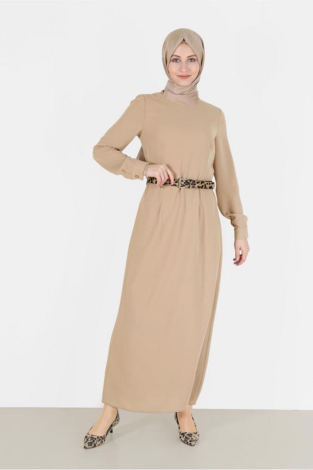KLASİK KREP ELBİSE 42244 - 1