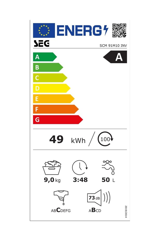 SCM 91M10 INV Çamaşır Makinesi 9 kg - 2