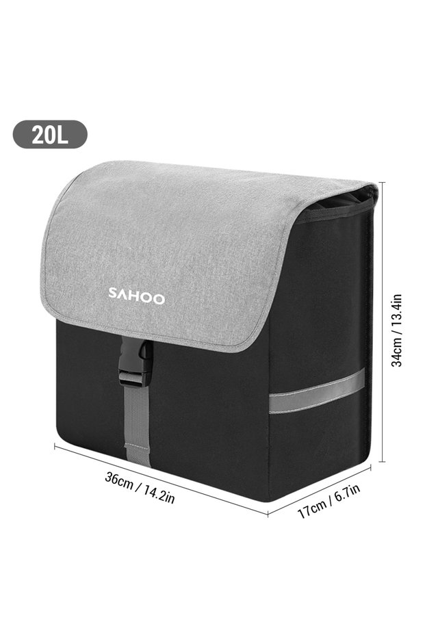 20L SAHOO Bicycle Side Bag Bike Rear Seat Bag 40L Large Capacity Bicycle Rear Rack Bag Bike Pannier