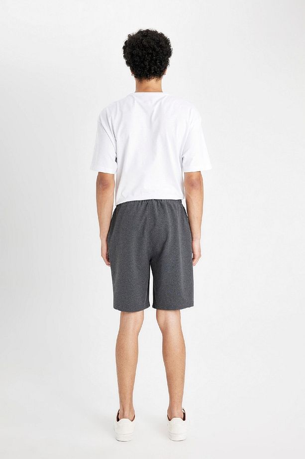 Slim Fit Dar Kesim Cepli Basic Düz Şort R3442AZ24SM - 6