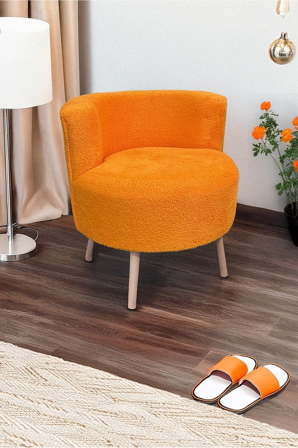 Çay Seti Tekli Koltuk, Berjer (salon, Balkon, Ofis) Turuncu - 1