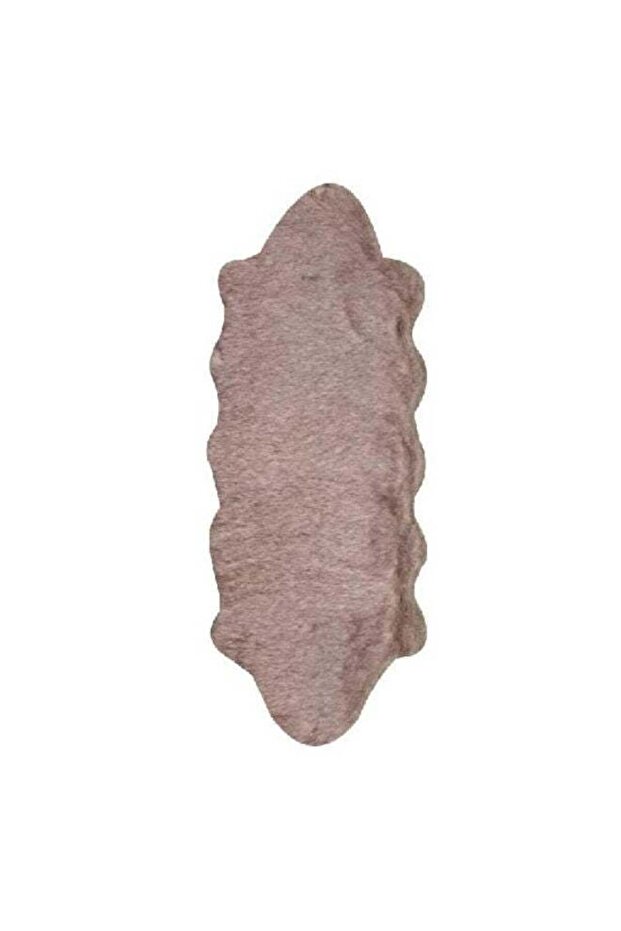 Long Fur Carpet Light Brown 140x60cm