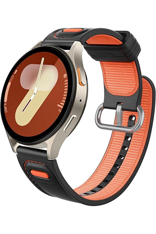 Athlex Hybrid Band for Galaxy Watch 7, 6, 6 Classic Watch FE, 5, 5 Pro, 4, 4 Active Orange