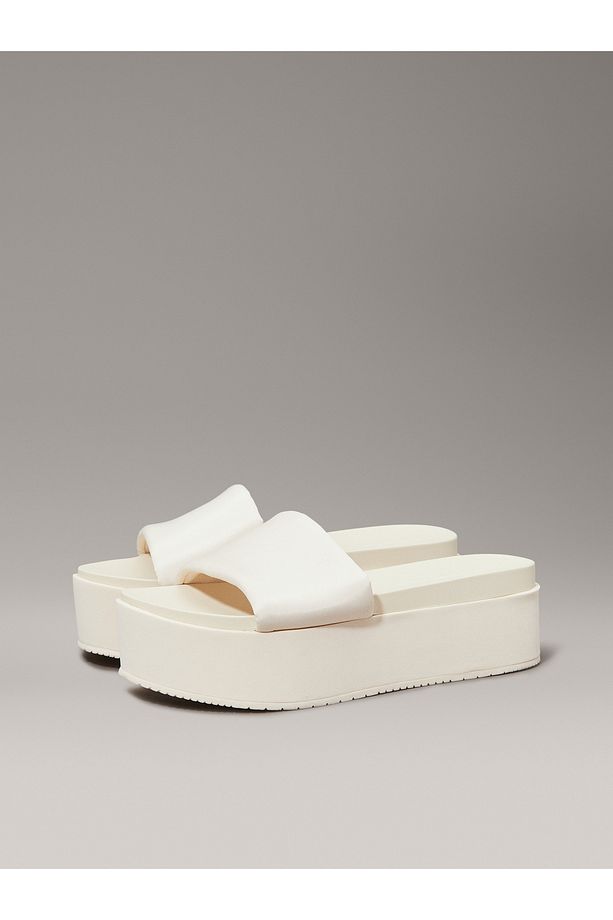 FLATFORM SANDAL SLIDE IN NYLON Terlik - 5