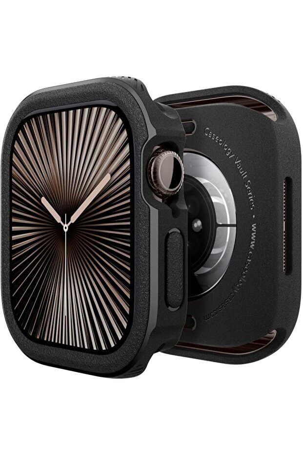 Vault designed for Apple Watch Series 10 (46mm) case cover (2024) - Matte Black