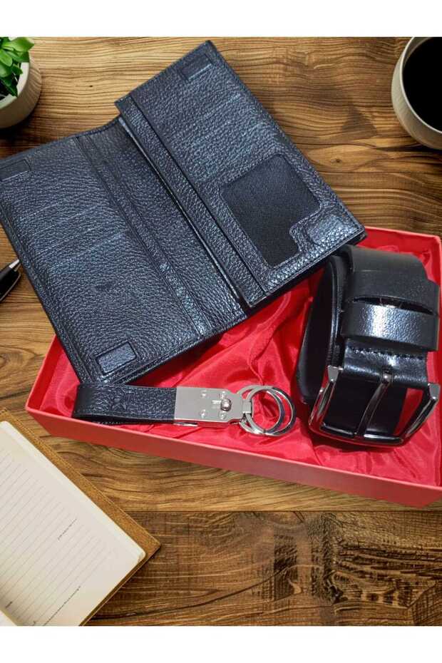 erkek deri cüzdan seti luxury