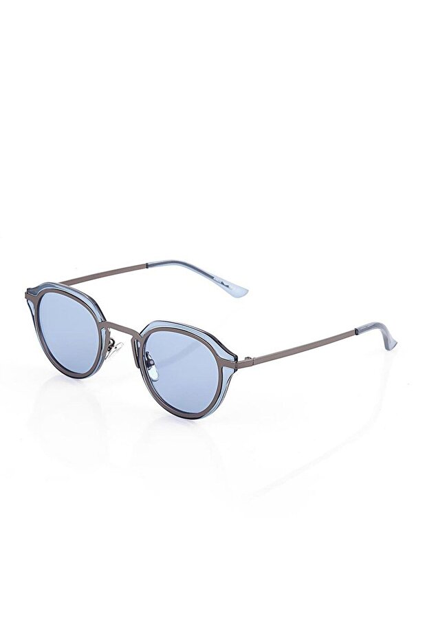 Cool Blue Round Sunglasses