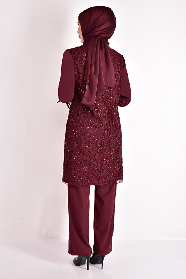 Pullu Kombin Bordo Asm2547 - 6