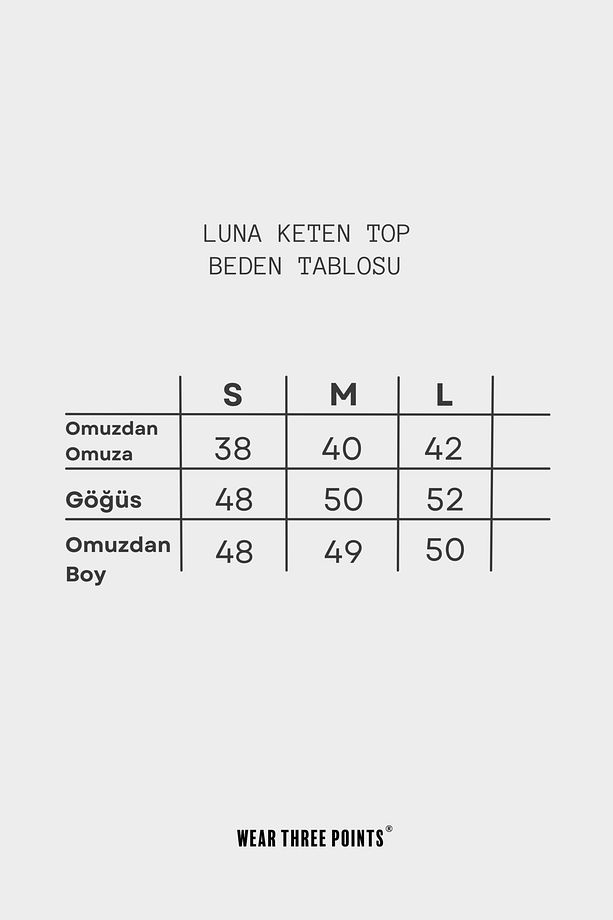 Luna Bağcıklı Sıfır Kollu Siyah Keten Top - 7