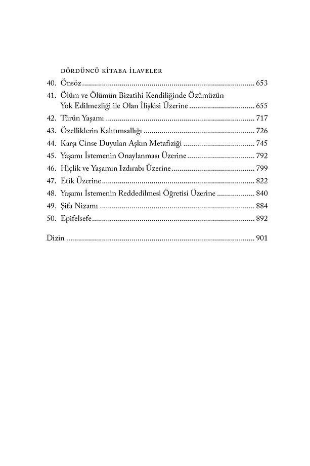 İsteme ve Tasavvur Olarak Dünya - II - 5