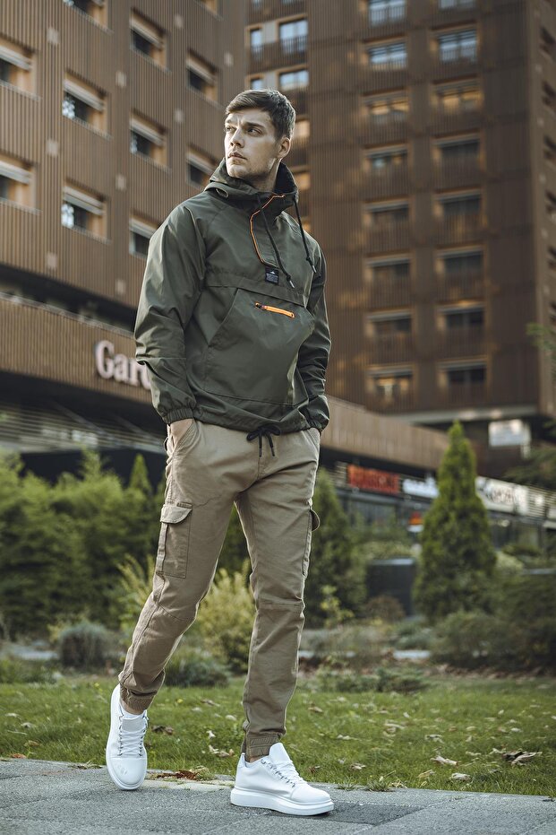 Men's Raincoat - Hilti Pocket, Half Zipper and Water Resistant