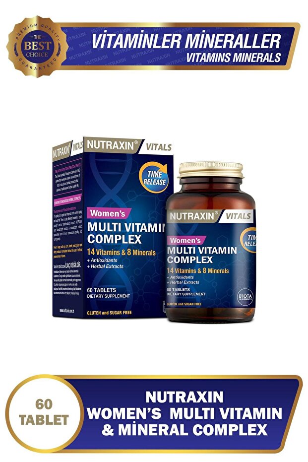 Womens Multivitamin Mineral Complex 60 Tablet - 1