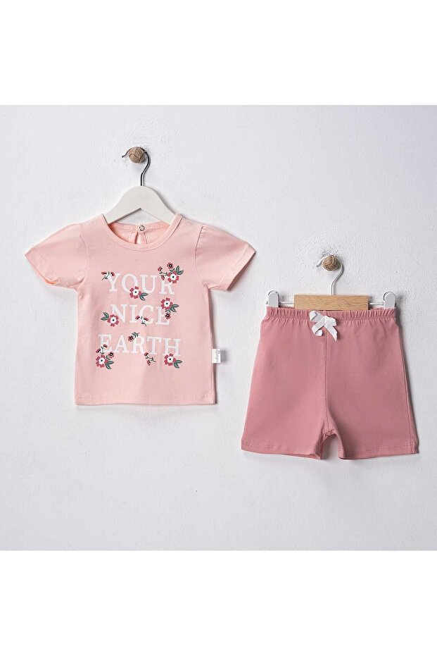 Your Nice Earth Printed 100% Cotton Summer Single Jersey Baby Girl 2-Pack Tk