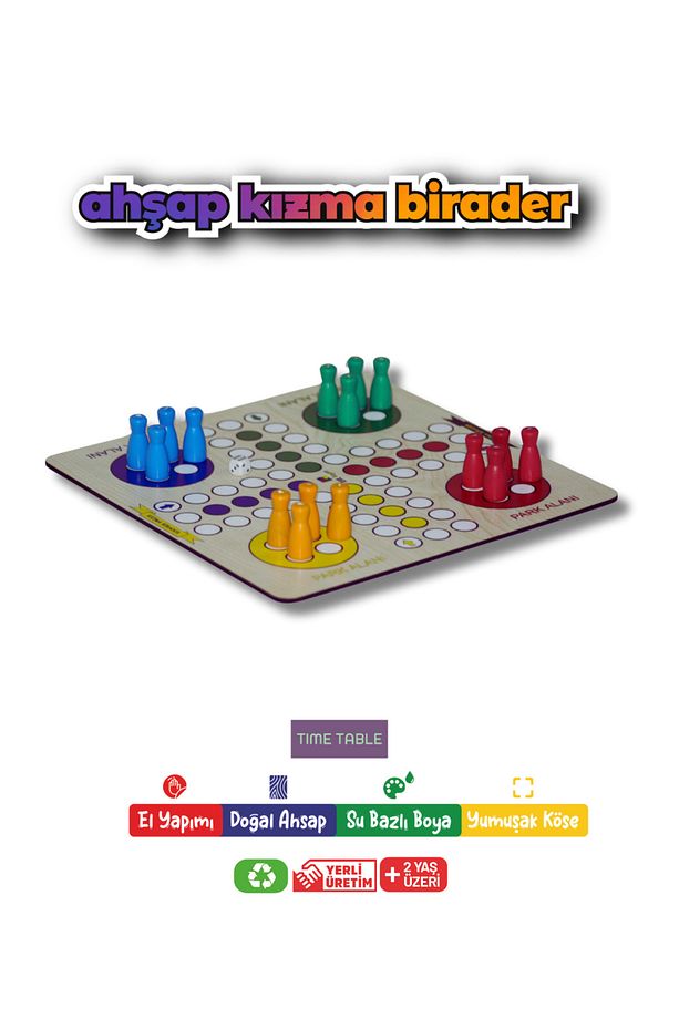ahşap kızma birader kutulu zeka oyunu strateji oyunu - 1