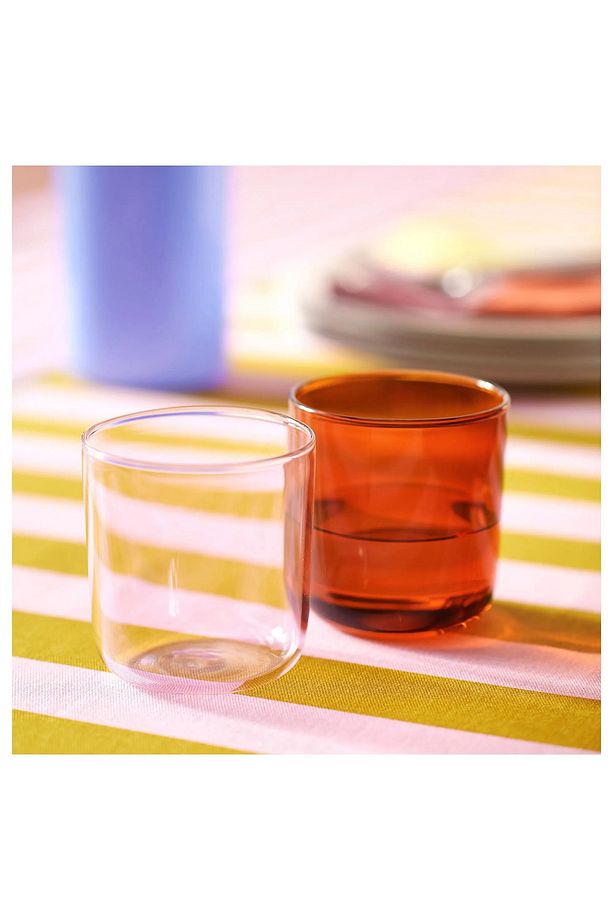 TESAMMANS açık pembe-kahverengi 30 cl x 2 adet bardak seti - 3