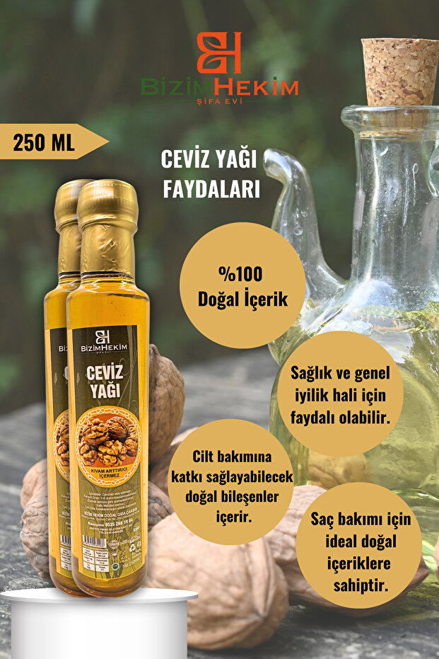 Walnut Oil 250 ml – Natural and Cold Pressed