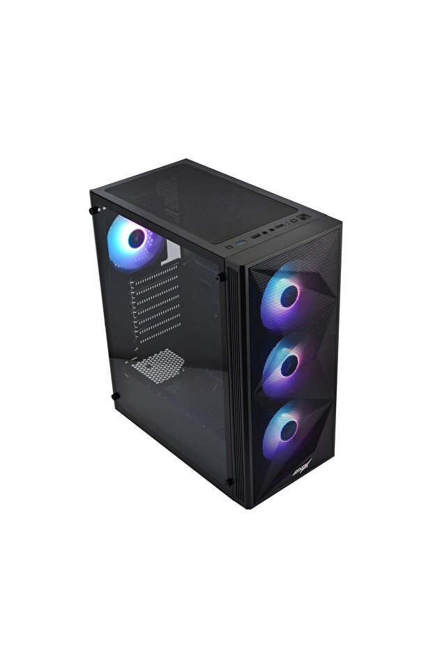 Dynamic 4x12 RGB 600W 80+ Bronz Temperli Cam Mesh Panel Kasa - 4