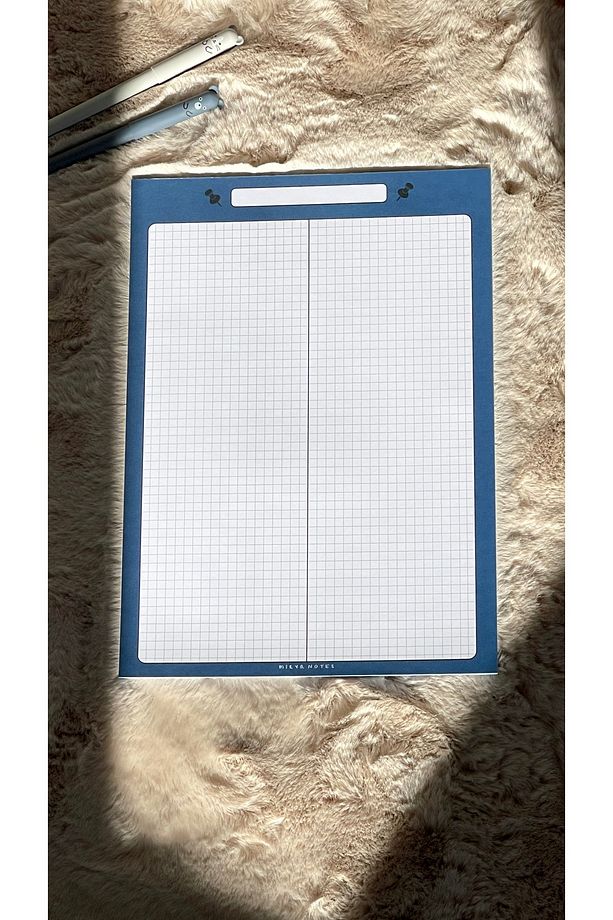 A4 Raptiye Desenli Notepad - Not Defteri - Bloknot (KARELİ) - 5