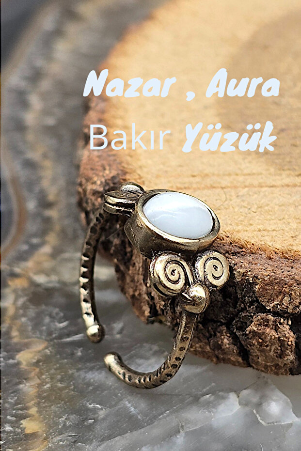 Pure Copper Selenite Elegant Design Trend Quality Ring Adjustable (Gift, Special Day, Trend)