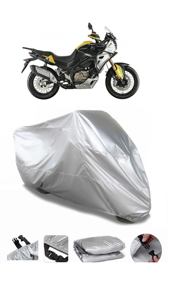 Qj Svt 650X Ultra Thick Waterproof Motorcycle Tarpaulin Rear Bag Non-Fit