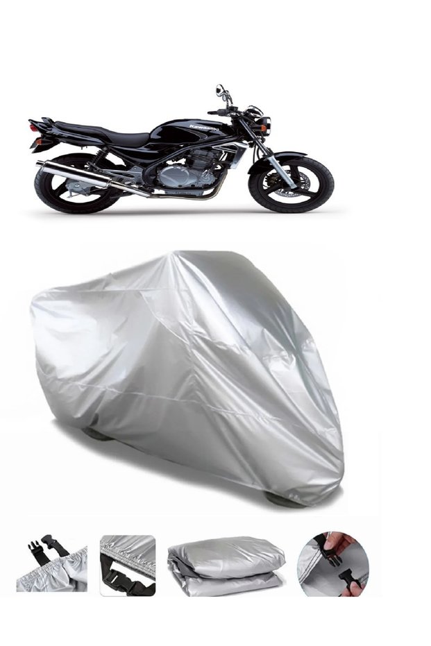 Kawasaki Er-5 Ultra Thick Waterproof Motorcycle Tarpaulin Rear Bag Non-Fit