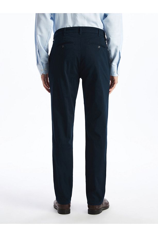 Regular Kalıp Pamuklu Esnek Gabardin Kumaş Erkek Pantolon - 3
