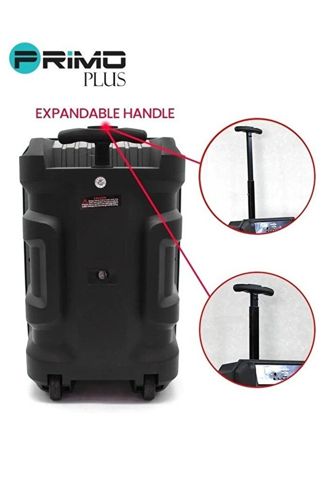 Wireless Bluetooth Speaker, Stereo Sound, FM Radio, TF Memory, USB Input, Mic Input rechargeable - 5