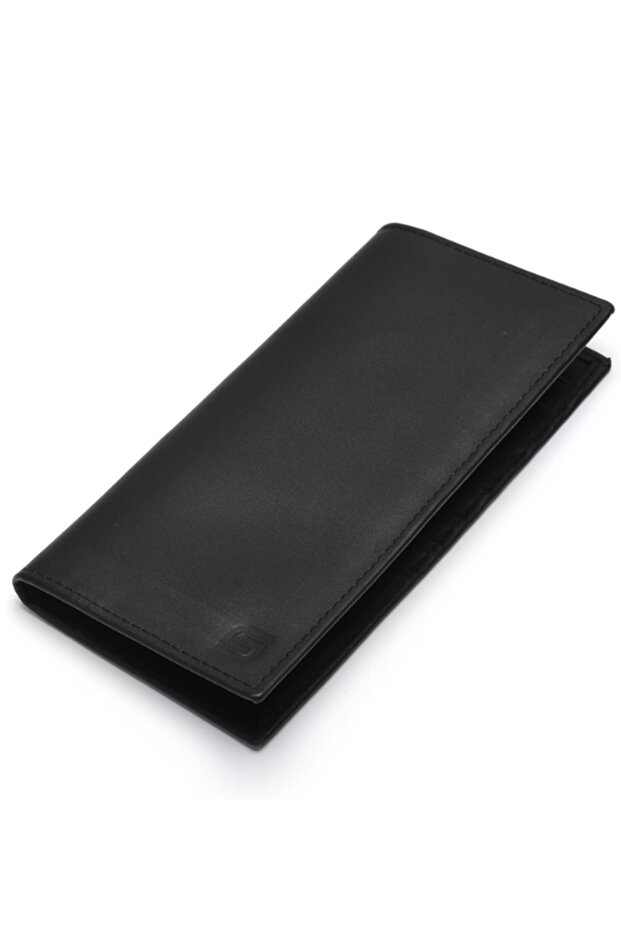 Genuine Leather Long Wallet for Men and Women Minimalist Card Holder