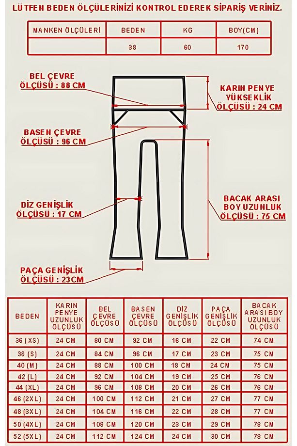 Hamile Giyim Bel Ayarlanabilir İspanyol Paça Kumaş Pantolon - 2