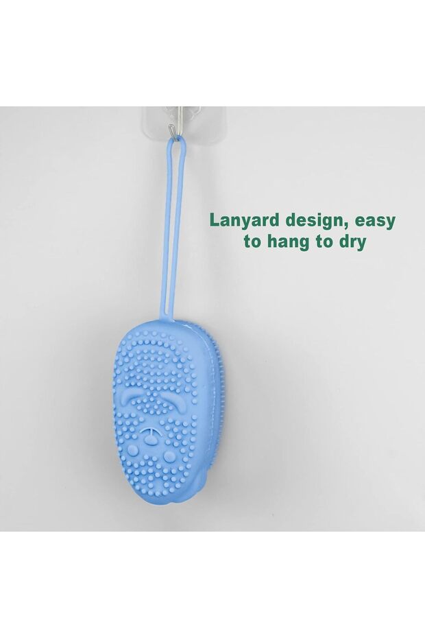 مقشر حمام سيليكون أزرق - 6