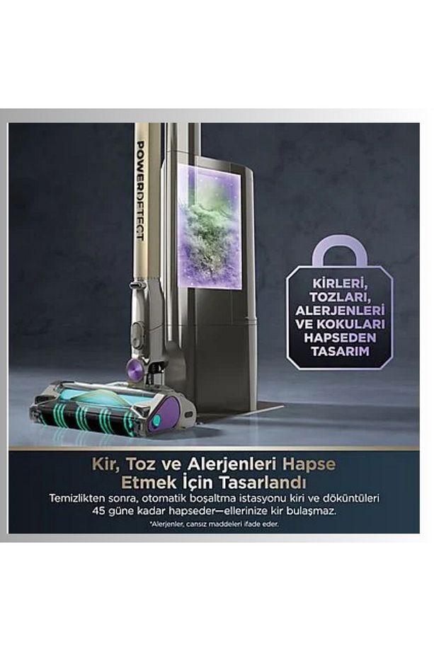Powerdetect Clean&empty Pet Başlıklı Şarjlı Dikey Süpürge - 6