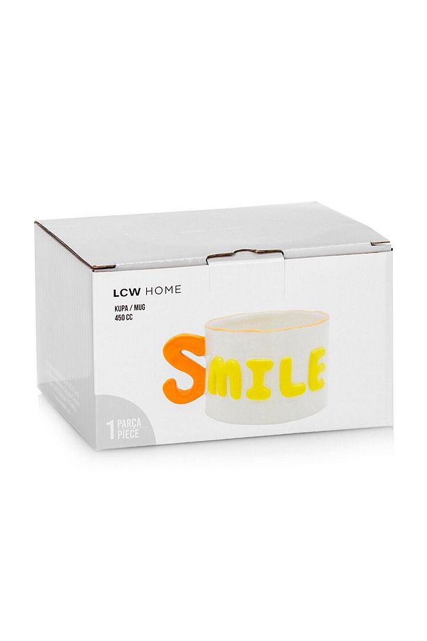 LCW HOME  Kabartma Baskılı Seramik Kupa 450 Ml - 3