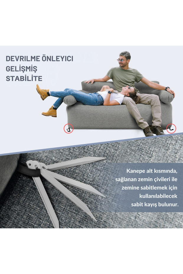 Smashing Çift Kişilik Premium Şişme Kanepe - 7