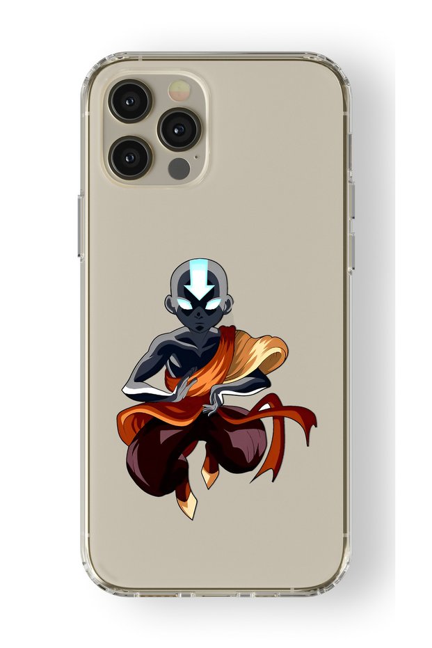 iPhone 16 Pro Max Compatible Avatar Aang Design Printed Transparent Case