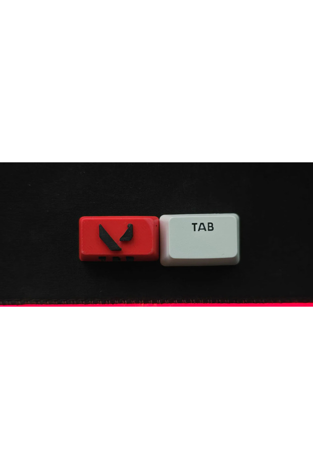 Valorant Keycaps Mekanik Klavye Tuşu - 6 Adet - Kırmızı - 3