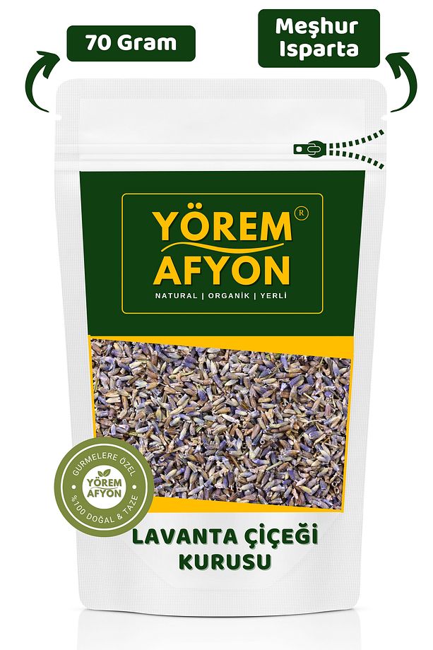 Isparta Keçiborlu Yerli Mahsul Hoş Kokulu Lavanta Çiçeği Kurusu {lavandula Angustifolia} | 70gr. - 1